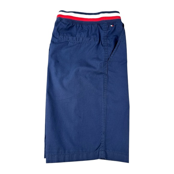 Tommy Hilfiger Boys' Navy Pull-On Shorts w/ Striped Drawstring‎ Waistband - M - Picture 1 of 15